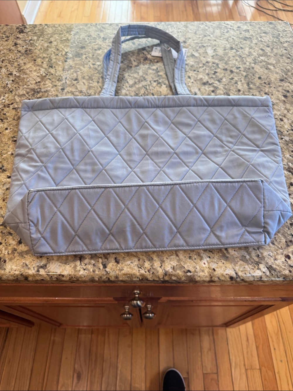 Vera Bradley Quilted Light Blue Tote
